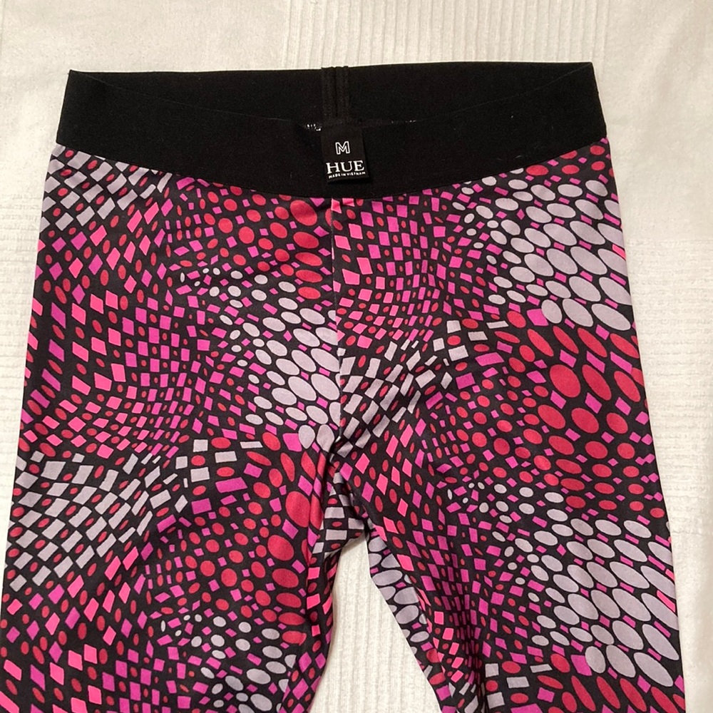 HUE BRAND - Workout legging medium pink/ multi
